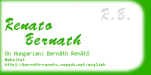renato bernath business card